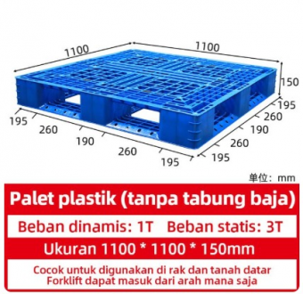 Pallet Plastik High Quality 110*110*15 cm