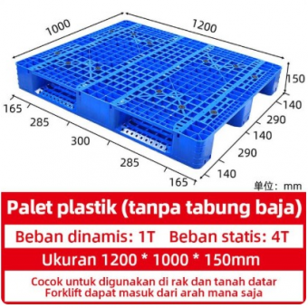 Pallet Plastik High Quality 120*100*14 cm