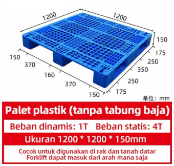 Pallet Plastik High Quality 120*120*15 cm