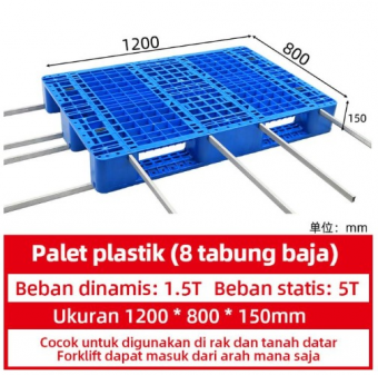 Pallet Plastik High Quality 120*80*15 cm