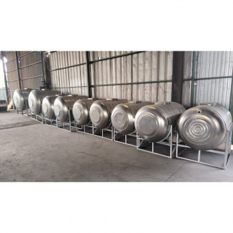 Tangki Air Dingin Stainless Steel Horizontal Kapasitas 18000 Liter
