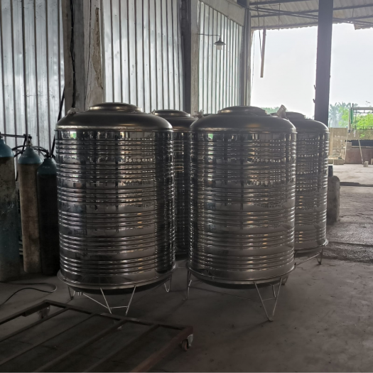 Tangki Air Stainless Steel Dasar Flat kapasitas 19000 Liter
