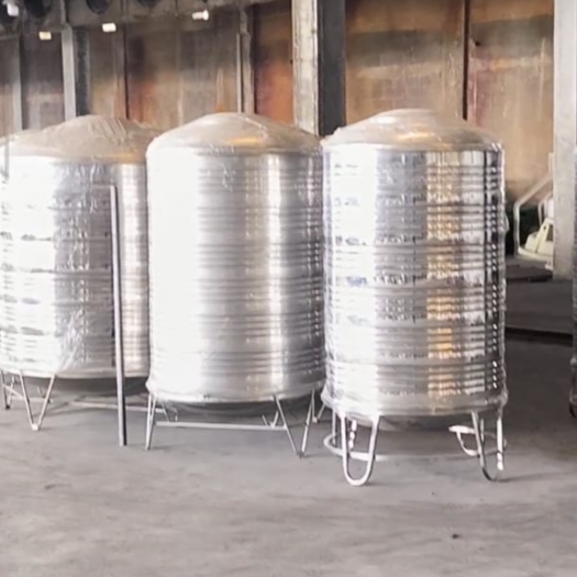 Tangki Air Stainless Steel Dasar Flat kapasitas 9000 Liter